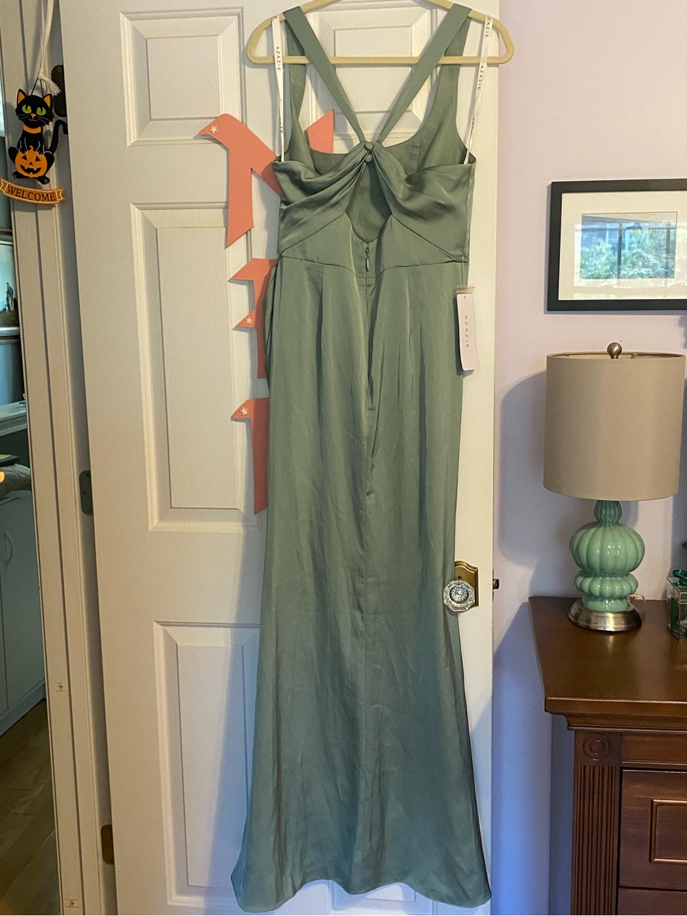 Azazie Mero Matcha Gown - Picture 3 of 8